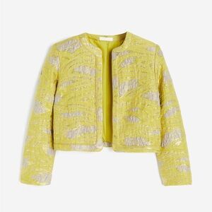 CROPPED BROCADE JACKET